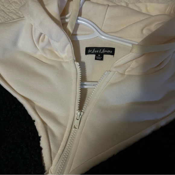 For love and lemons cropped fluffy hoodie - Picture 4 of 4